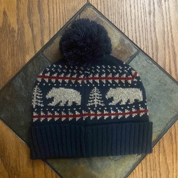 Old Navy Beanie Hat - Bear & Tree Design - Picture 2 of 3